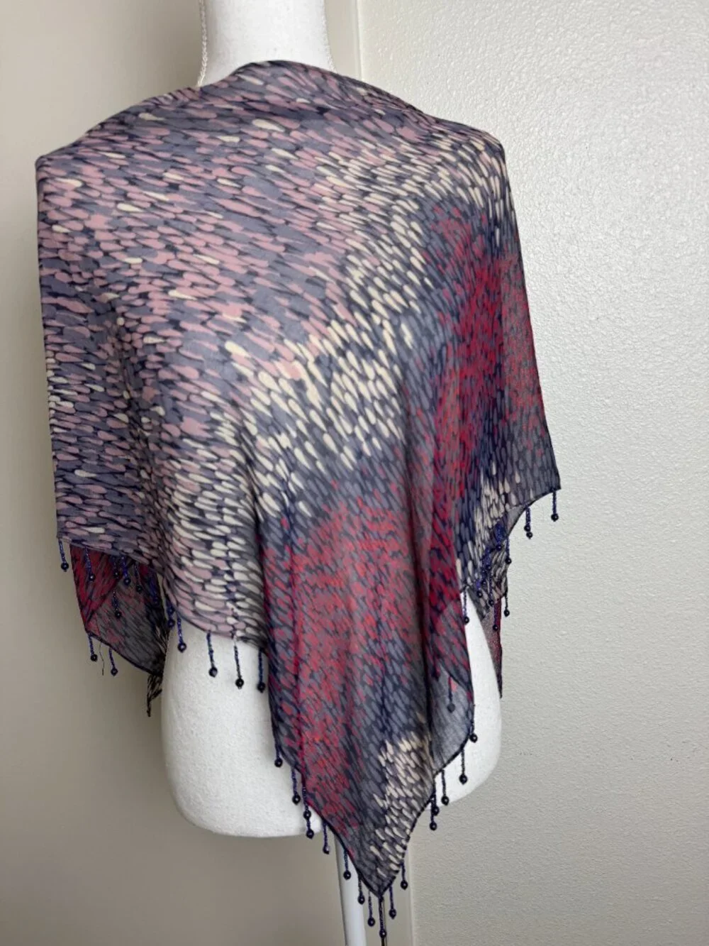 Gotelli Triangle Scarf Wrap Beads